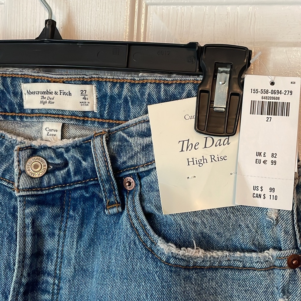 Abercrombie & Fitch Blue Relaxed Jeans